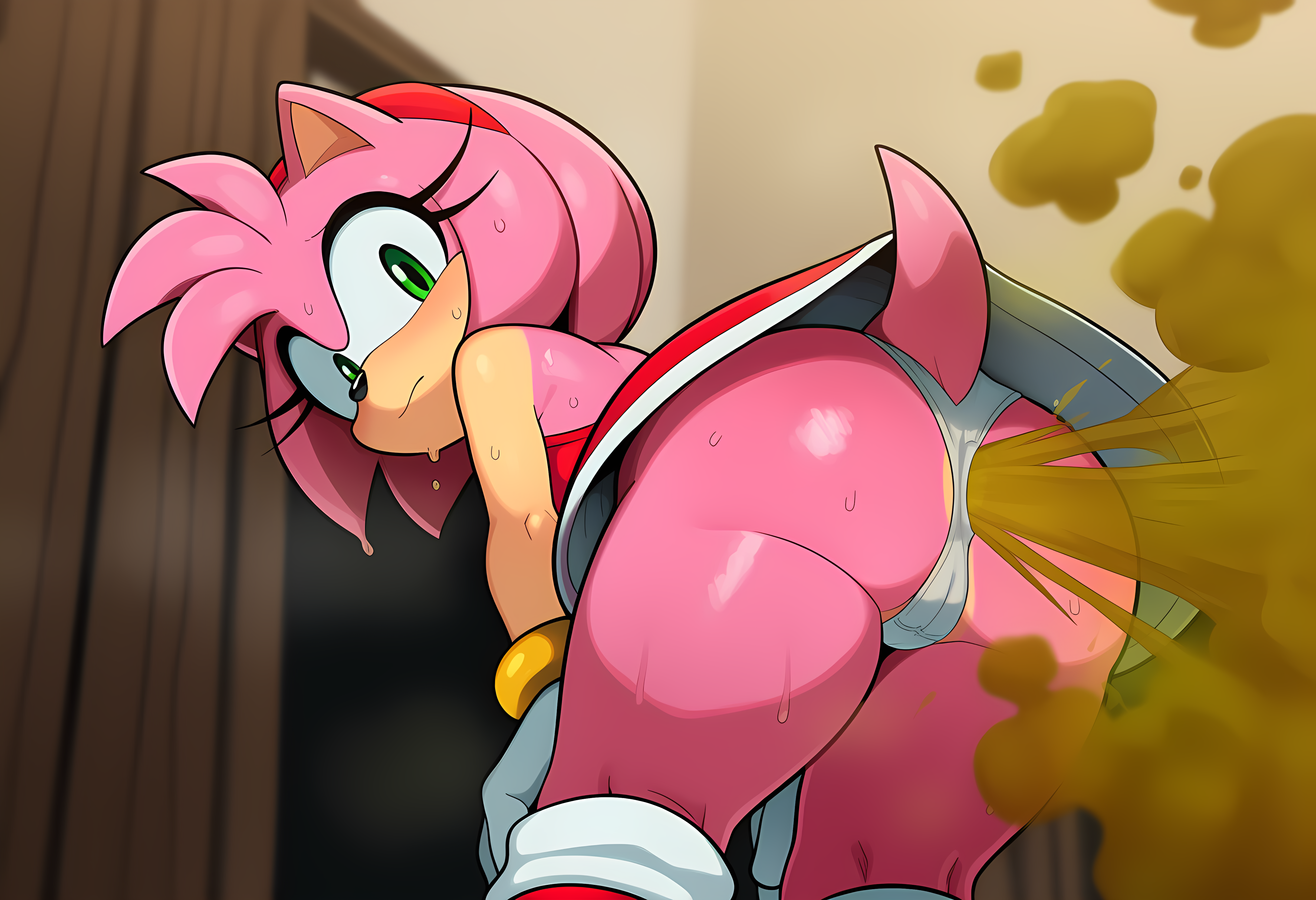Amy Rose Farting and Pooping — 17