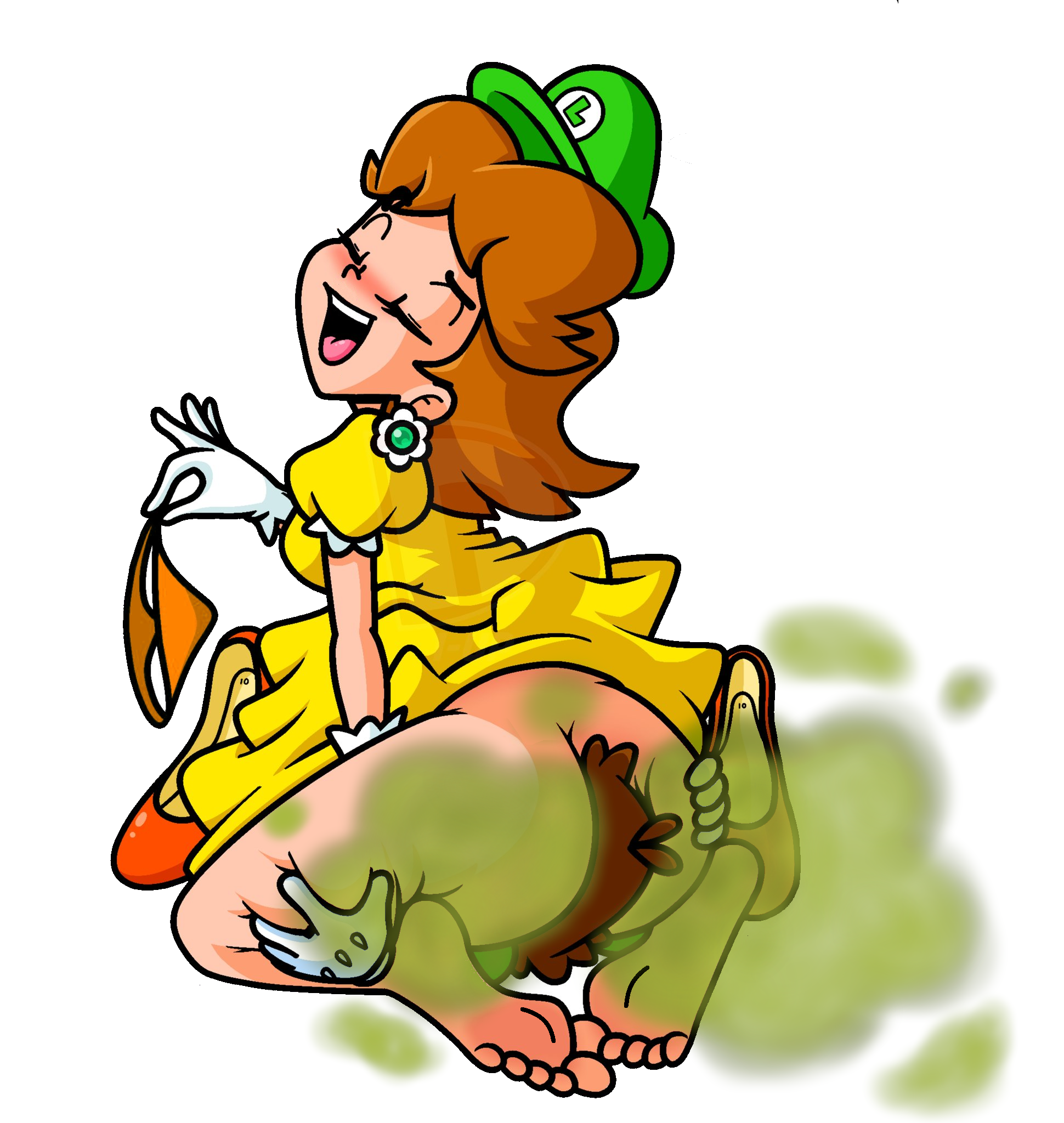 Princess Daisy Farting and Pooping — 46