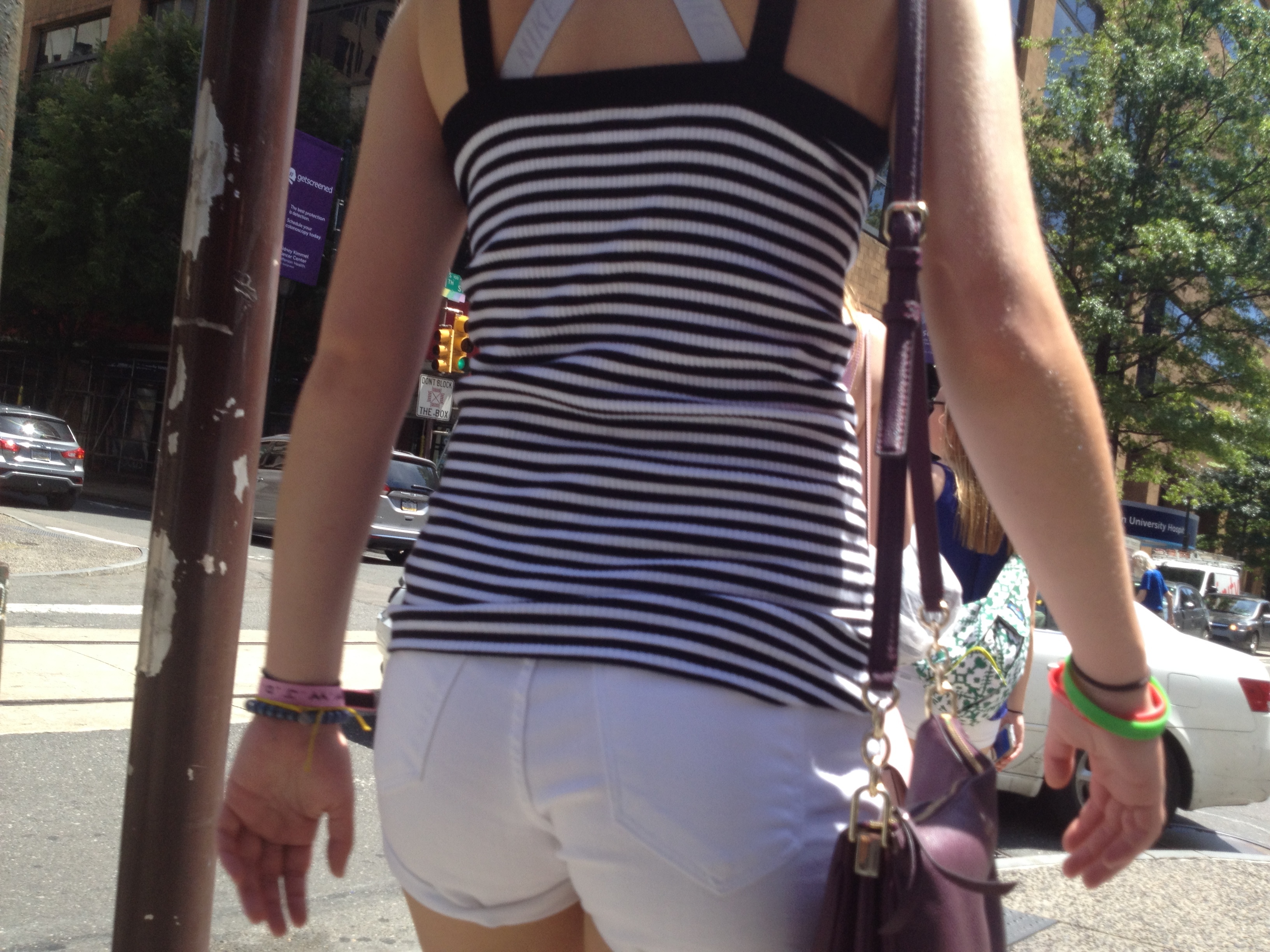 Candid Teen VPL in the City — 49