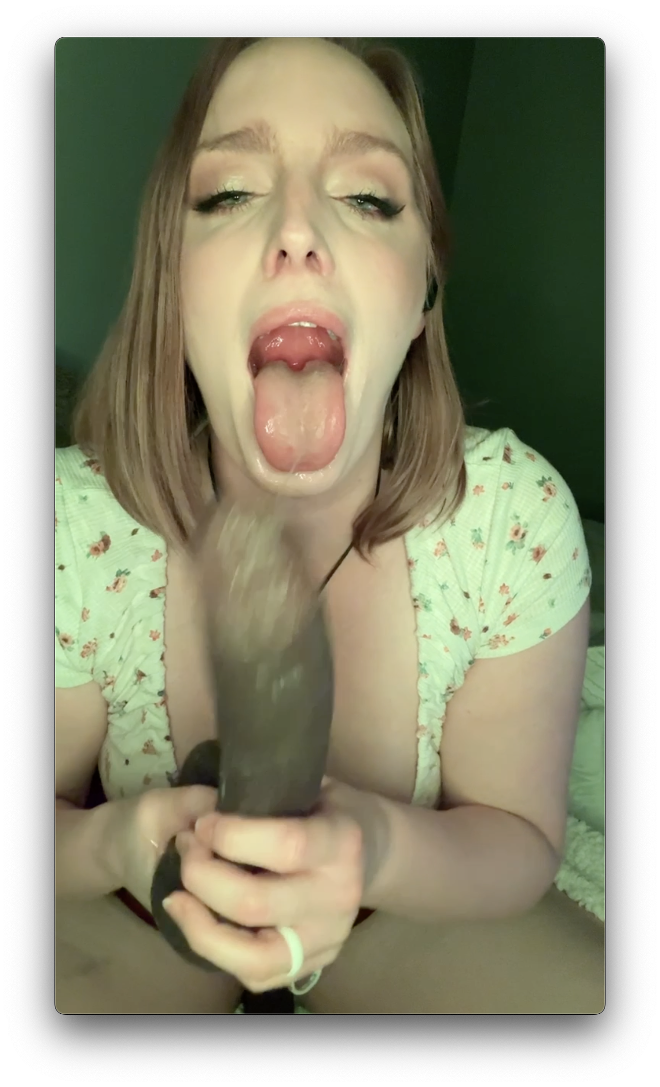 Slut deepthroats bbc dildo — 20