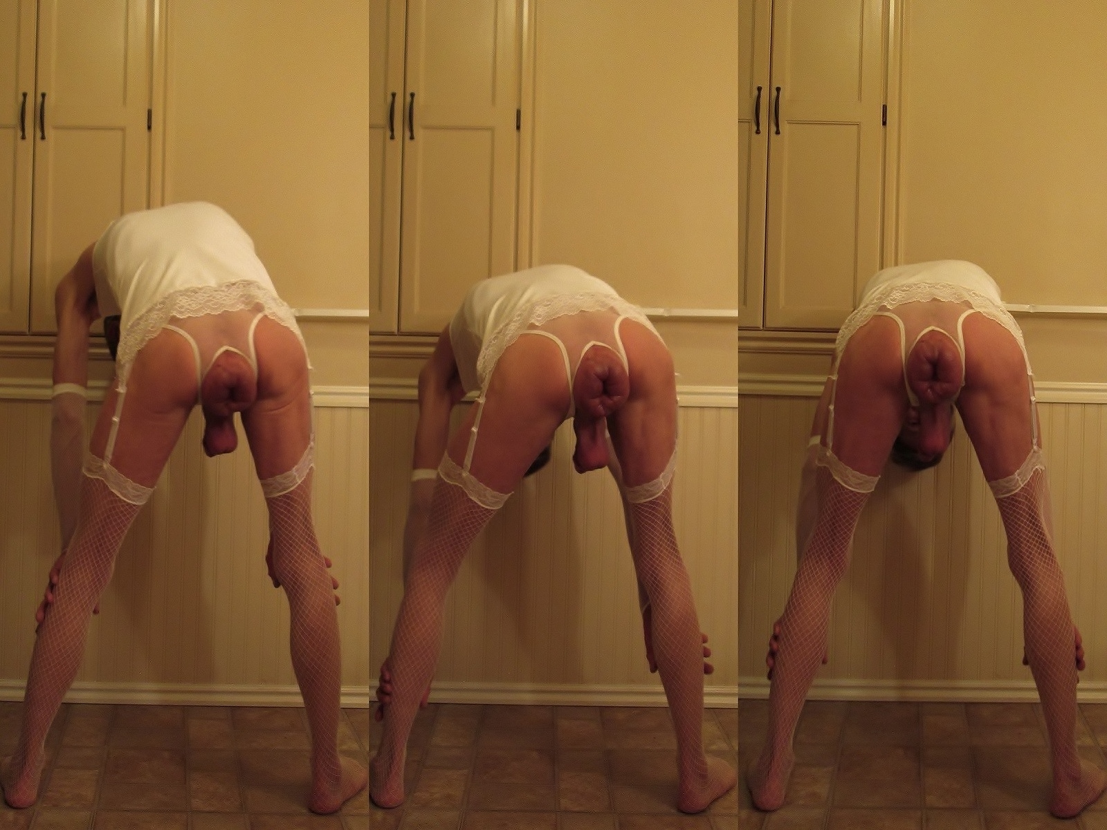 Big Pumped Anus Stretching in Crotchless Panties — 13