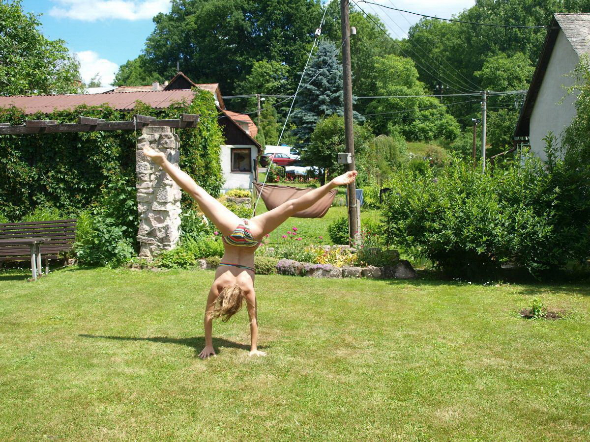 Czech gymnast pool party — 16