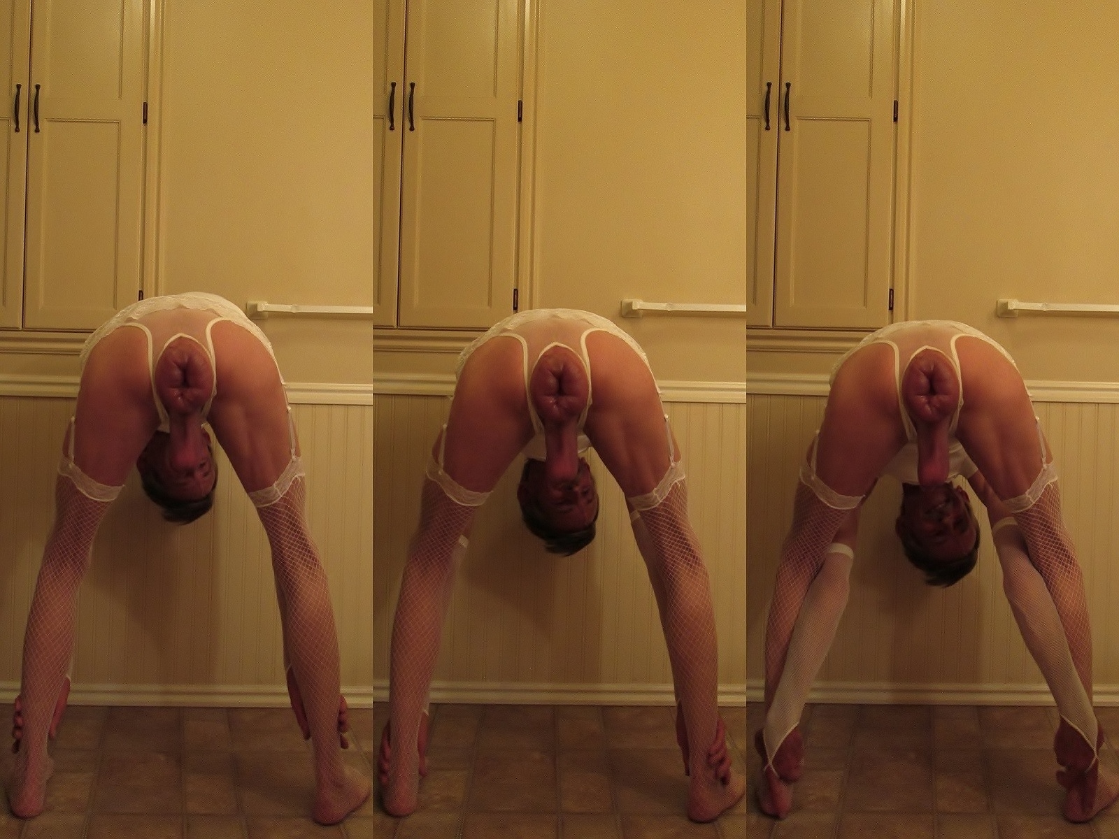 Big Pumped Anus Stretching in Crotchless Panties — 12